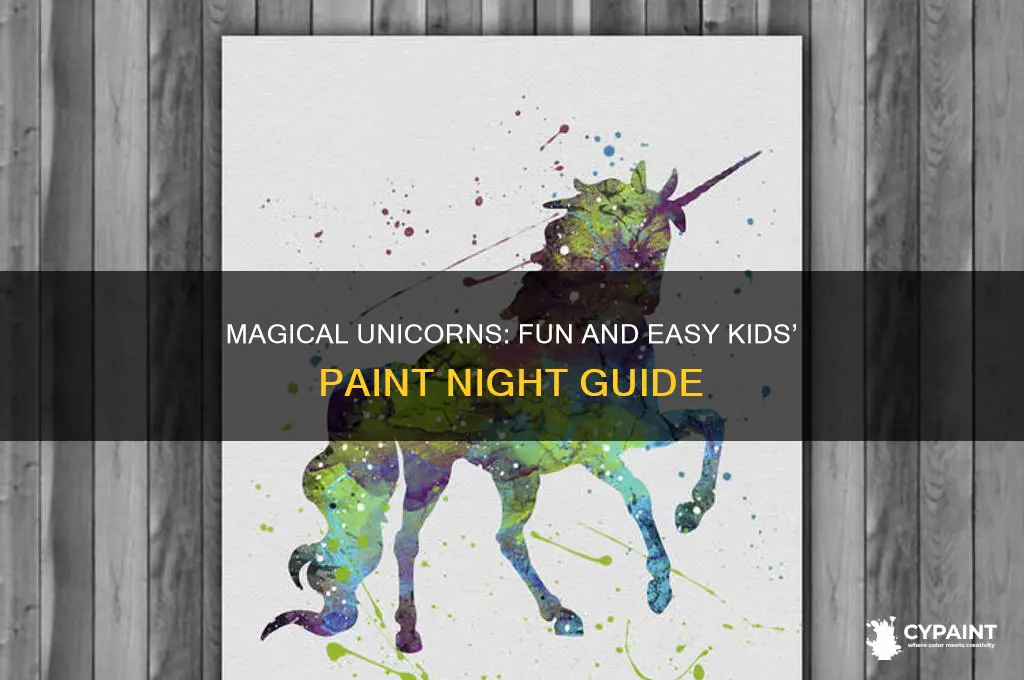 how to paint unicorns children