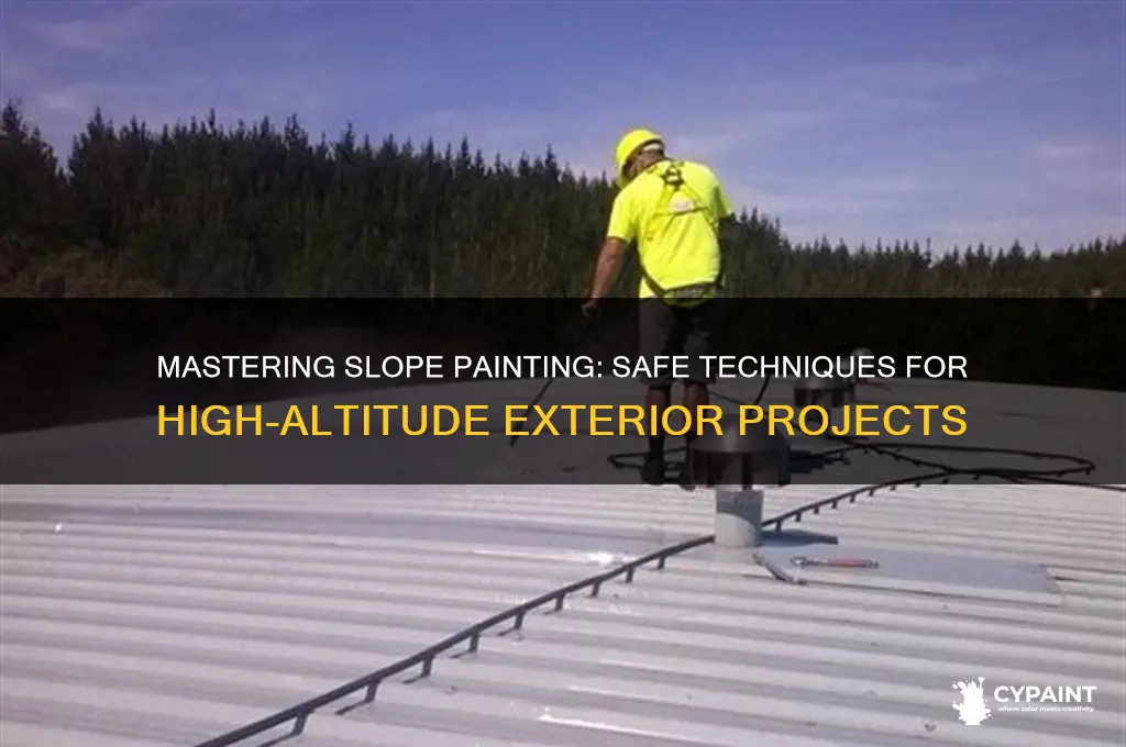 how to paint up high on slopes