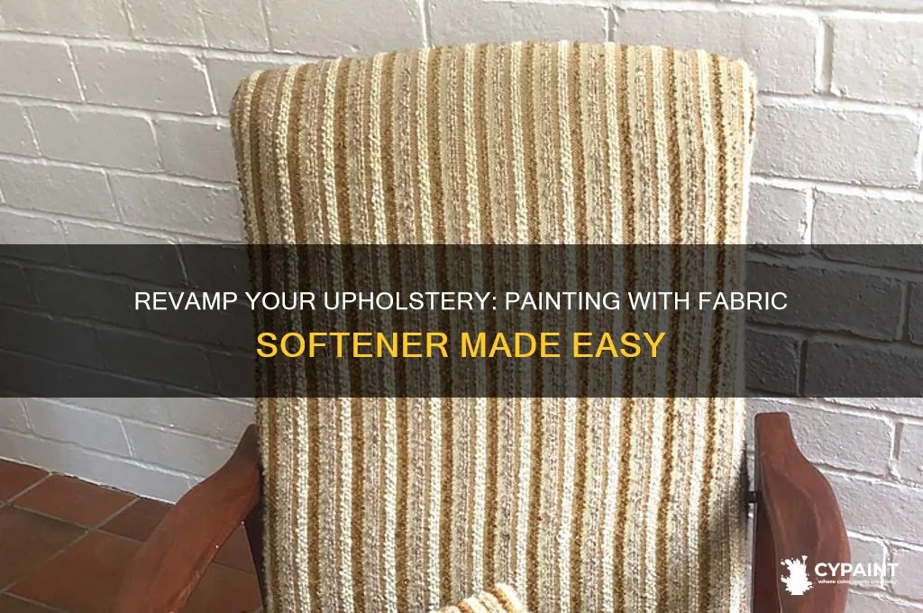 how to paint upholstery with fabric softener