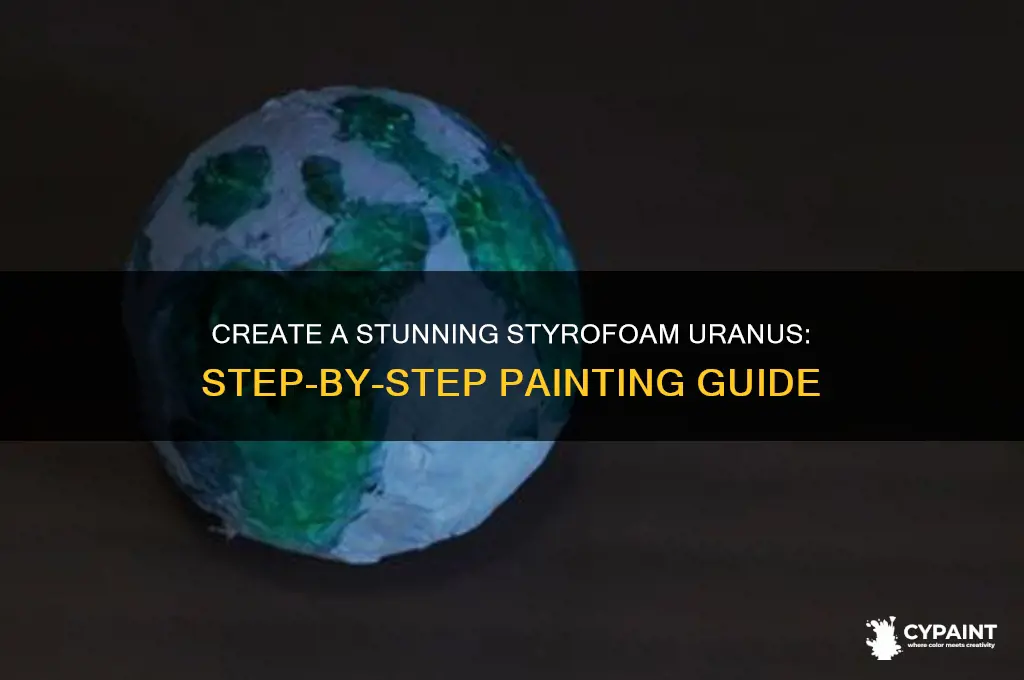 how to paint uranus on a styrofoam ball