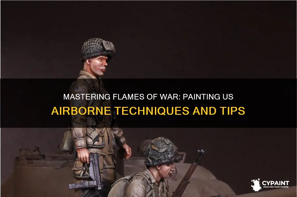 how to paint us airborne flames of war