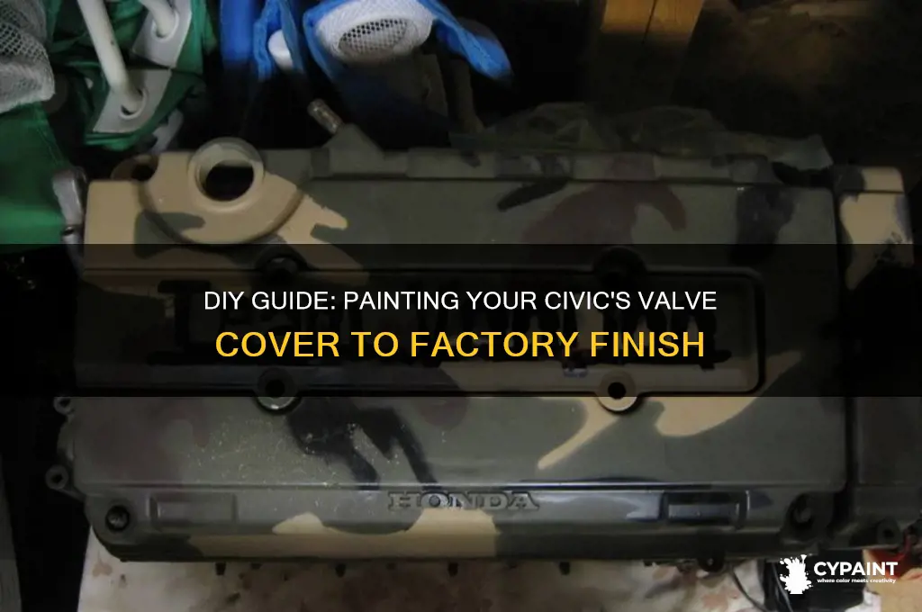 how to paint valve cover to original civic