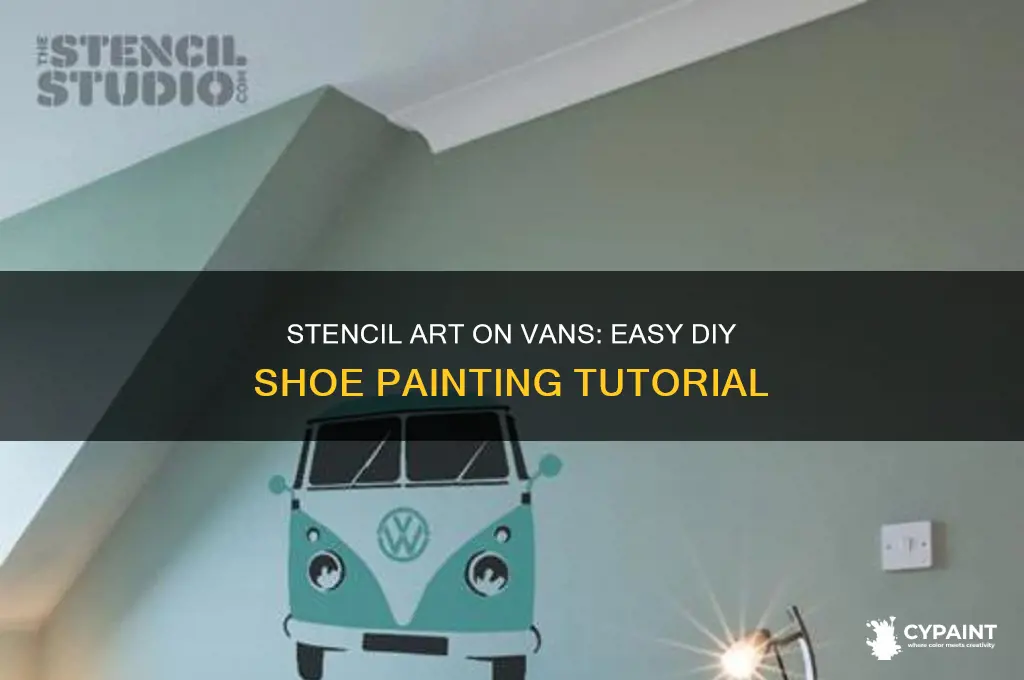how to paint vans shoes with a stencil