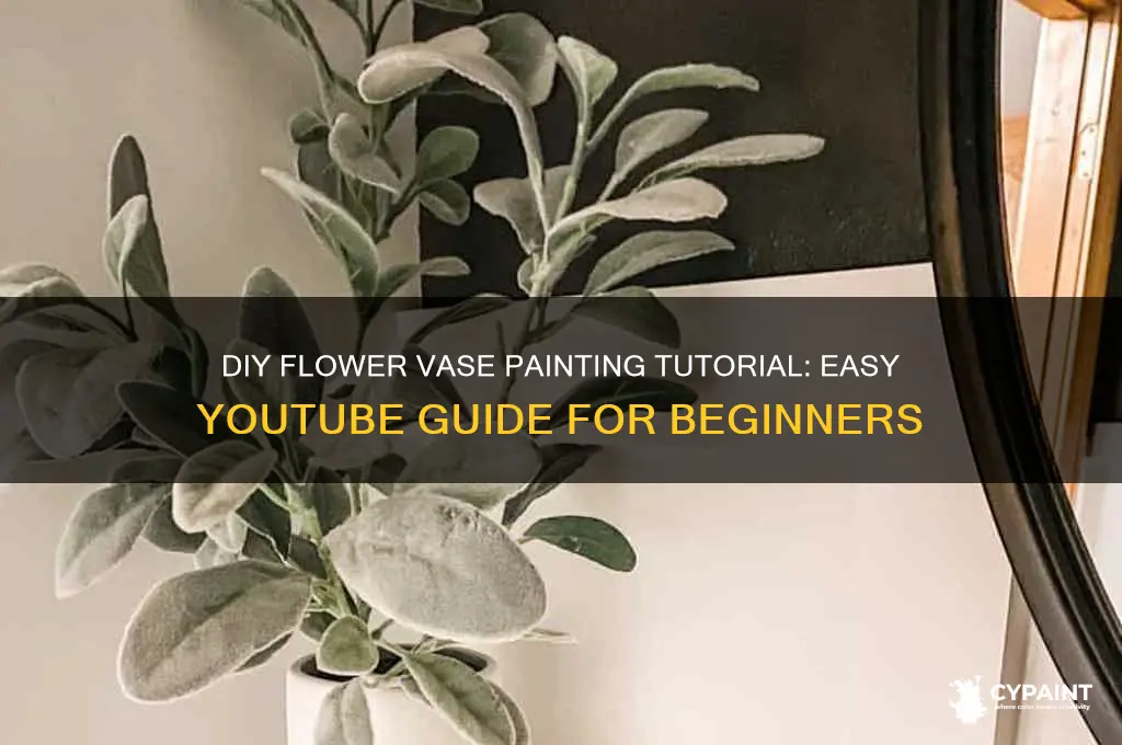 how to paint vases with flowets yoytube