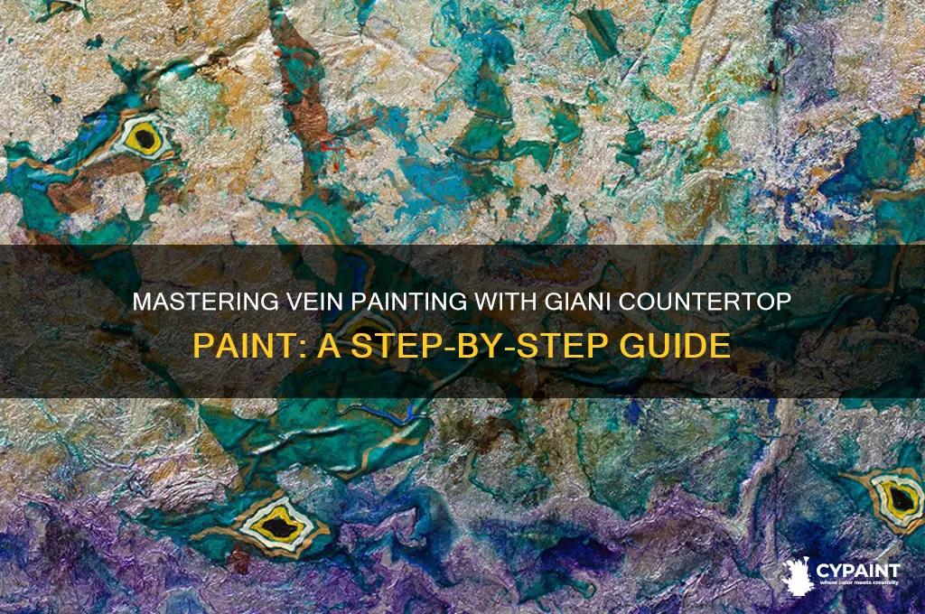 how to paint veins with giani countertop paint