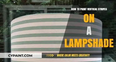 Creative Lampshade Makeover: Painting Perfect Vertical Stripes with Ease