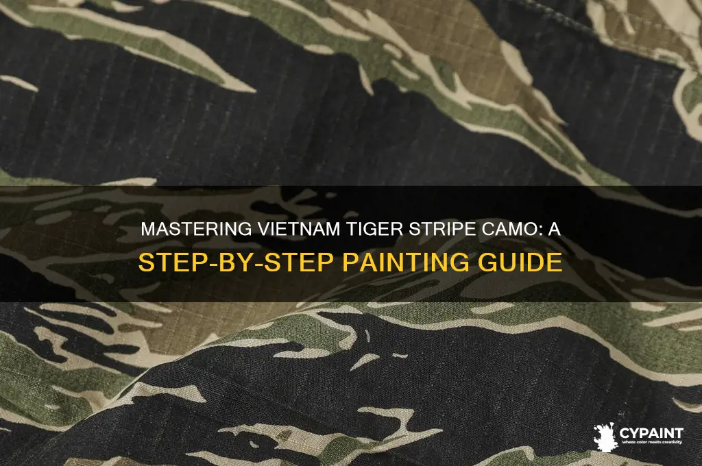 how to paint vietnam tiger stripe camo