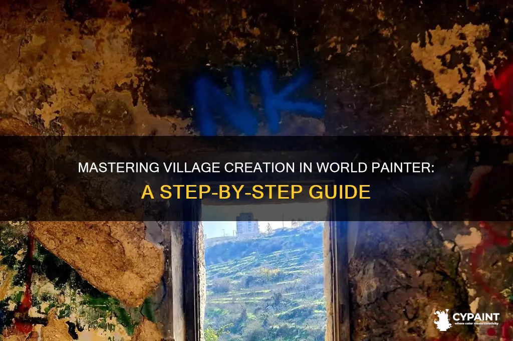 how to paint villages in world painter