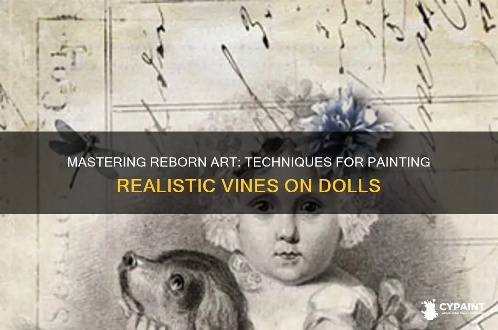 how to paint vines on a reborn