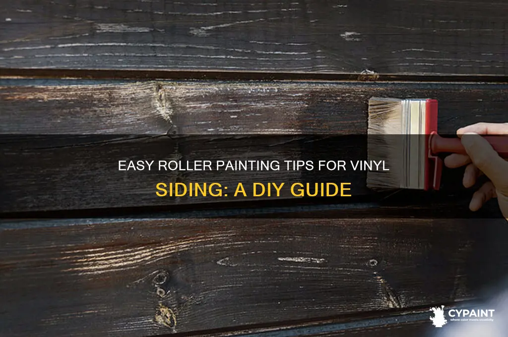 how to paint vinyl siding with a roller