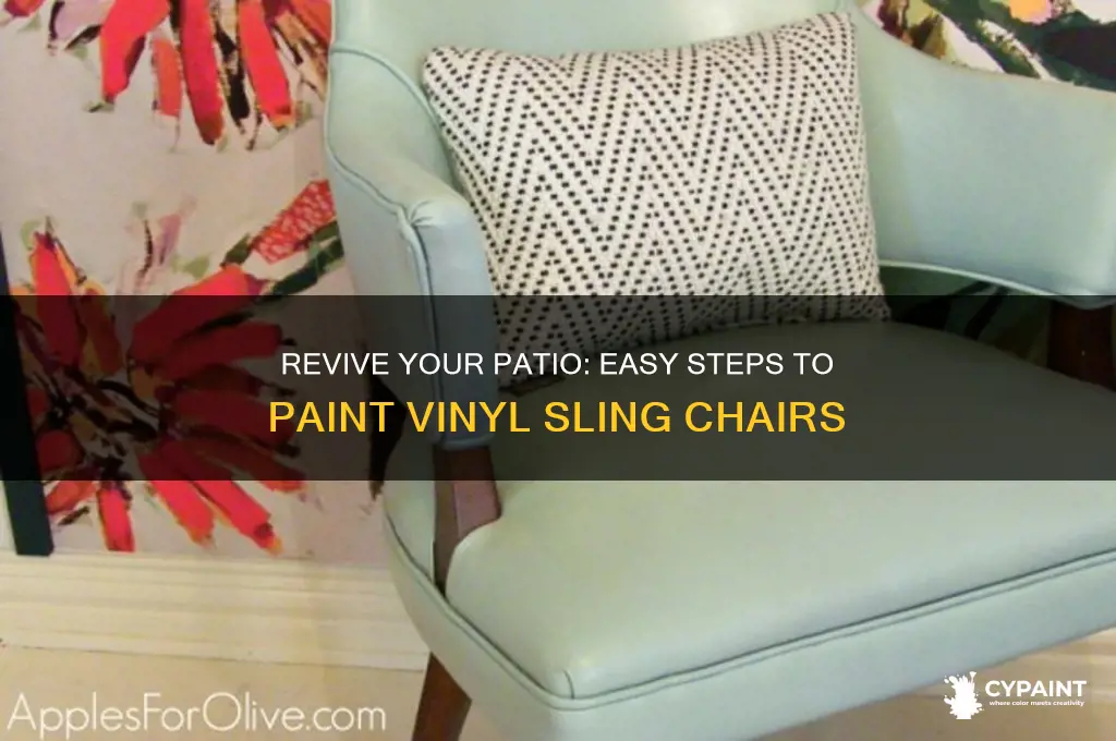how to paint vinyl sling patio chairs