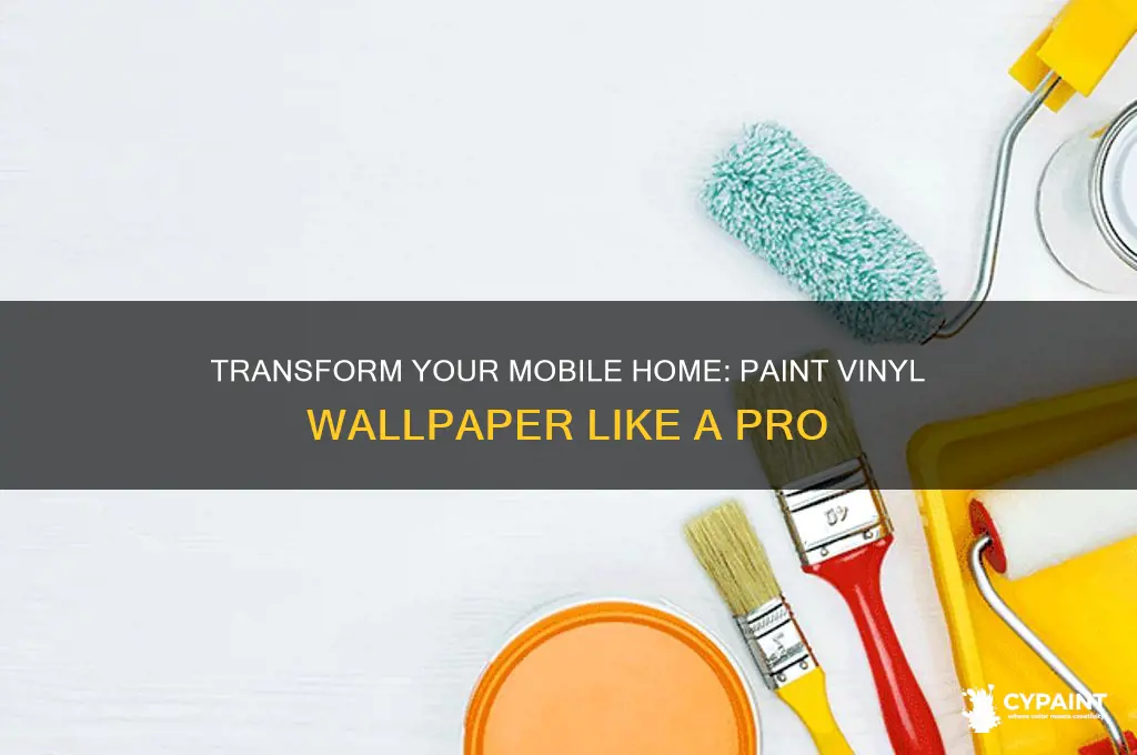 how to paint vinyl wallpaper in a mobile home