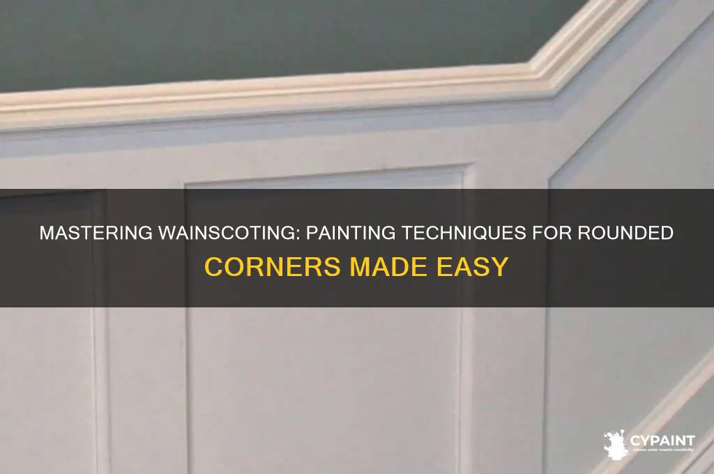 how to paint wainscoting on rounded corners