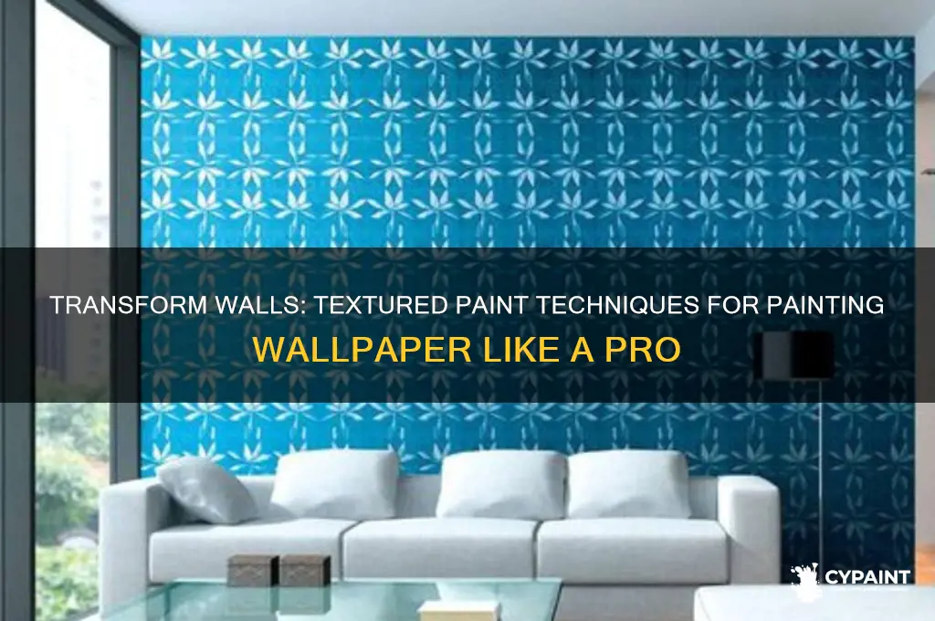how to paint wallpaper with textured paint
