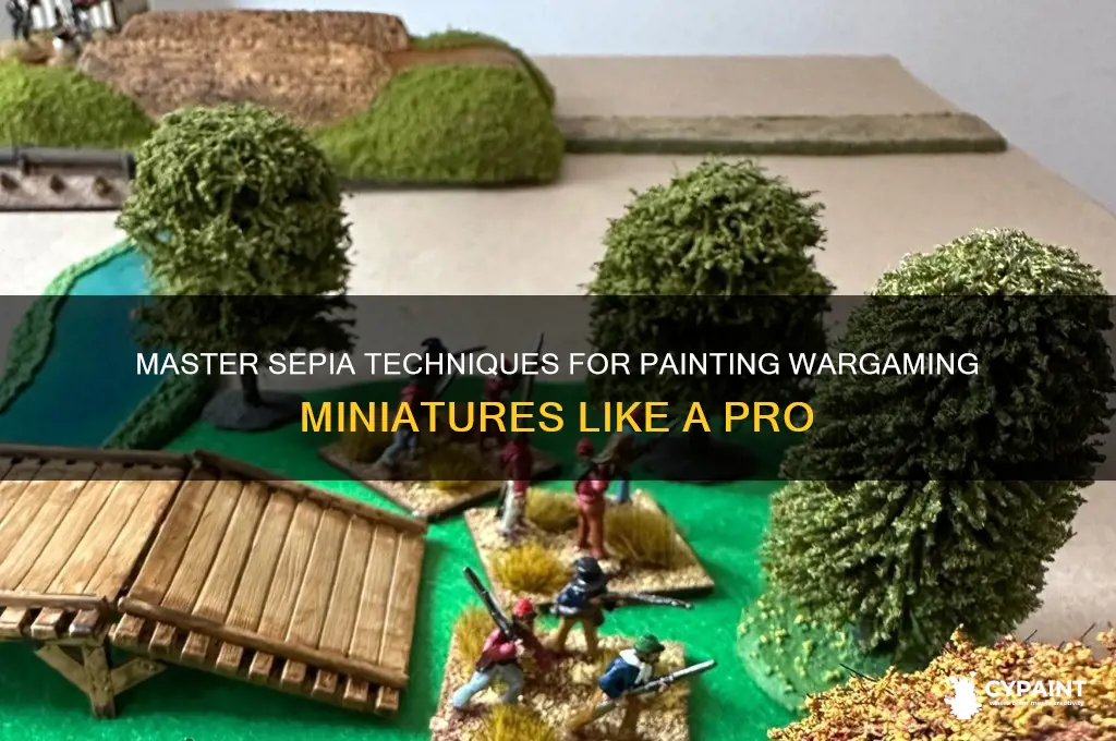 how to paint wargaming miniatures in sepia