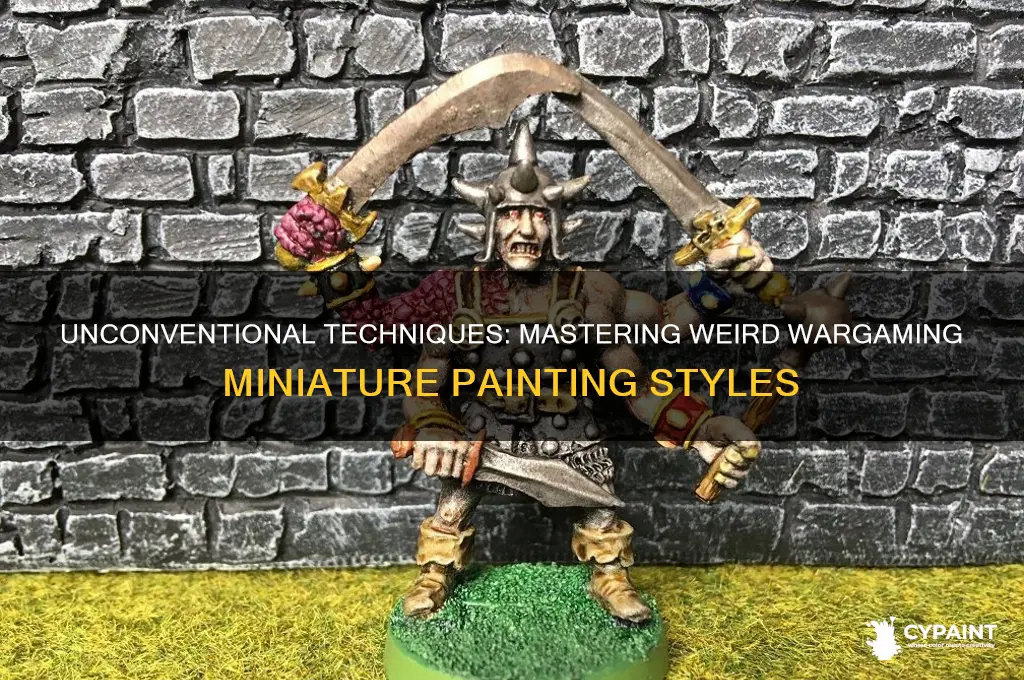 how to paint wargaming miniatures in weird ways
