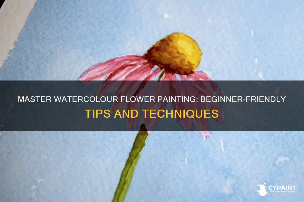 how to paint watercolour flowers for beginners