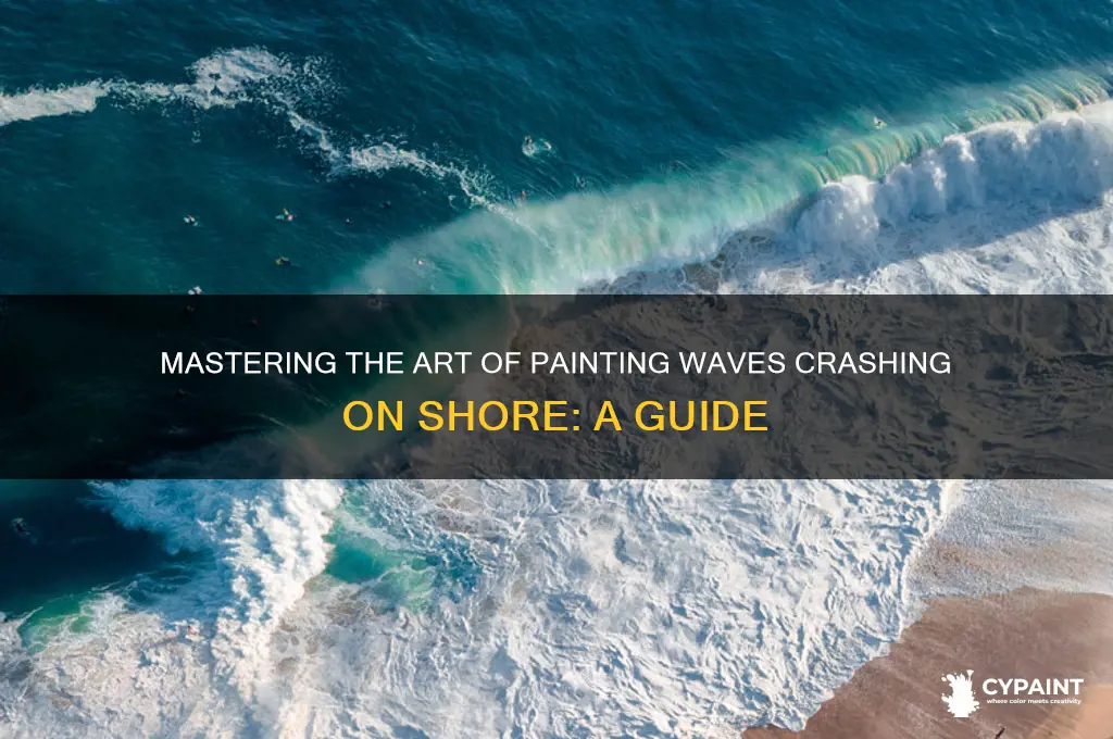 how to paint waves crashing on shore