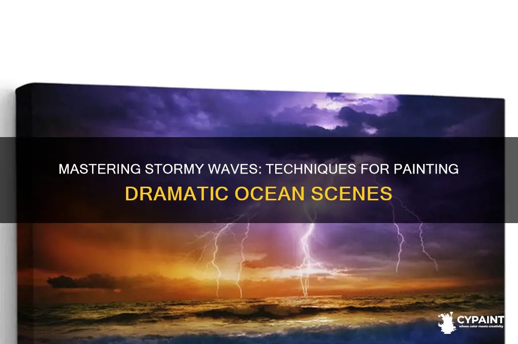 how to paint waves in a storm