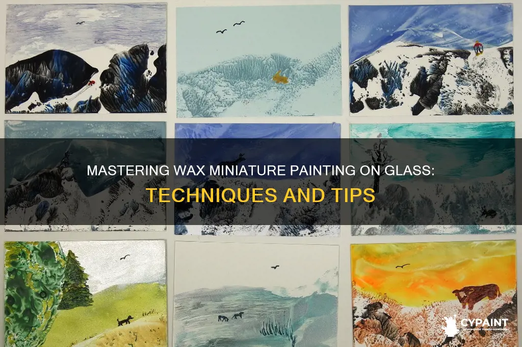 how to paint wax miniatures on glass