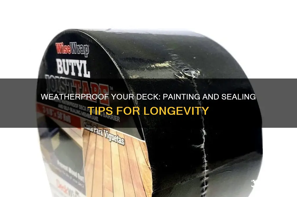 how to paint weatherproof and seal a deck