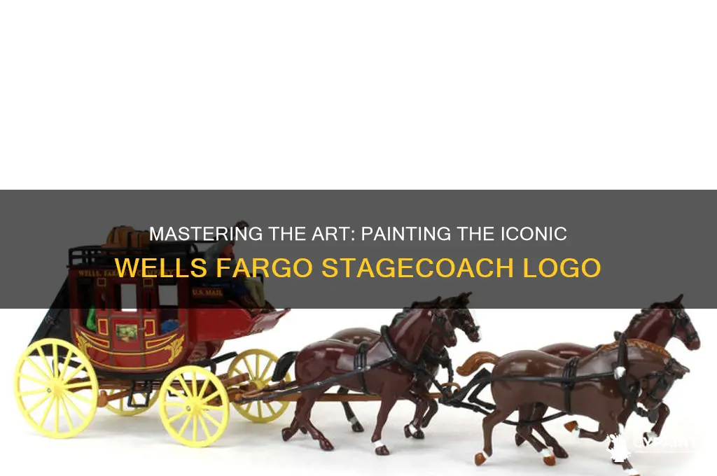 how to paint wells fargo stagecoach logo