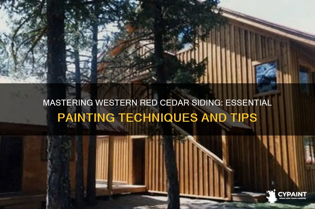 how to paint western red cedar siding