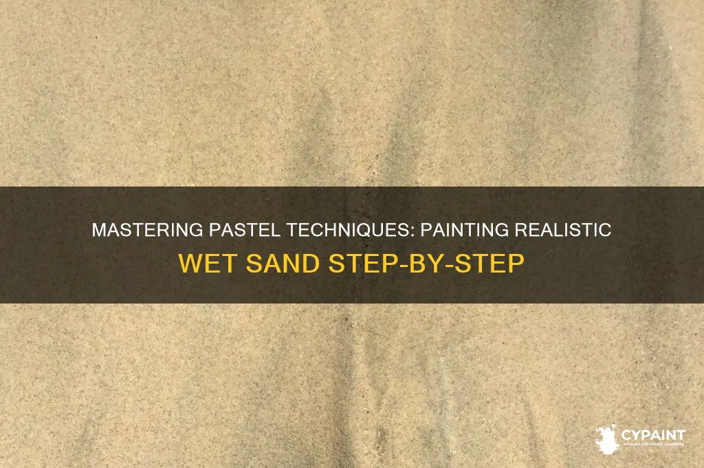 how to paint wet sand in pastel