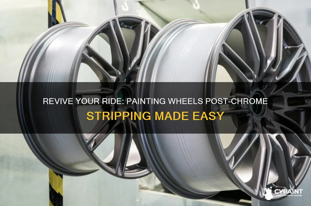 how to paint wheels after chrome is stipped
