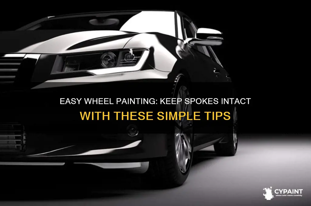 how to paint wheels without taking off spokes