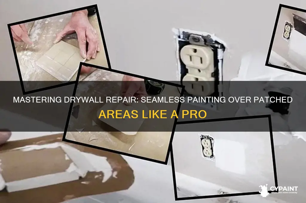 how to paint where you patched drywall