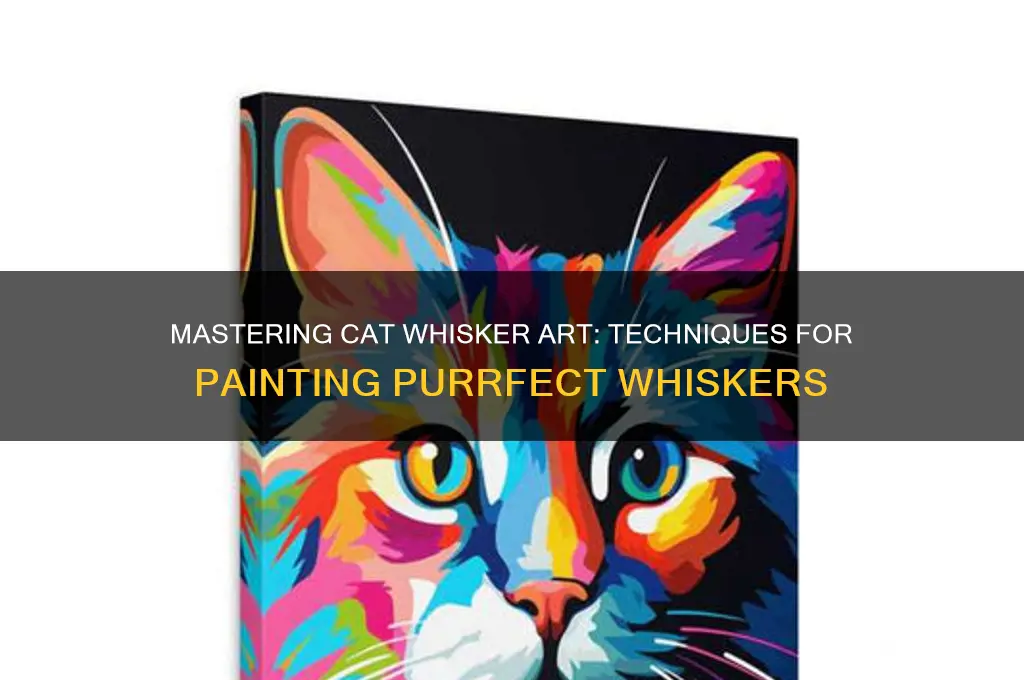 how to paint whiskers on a cat