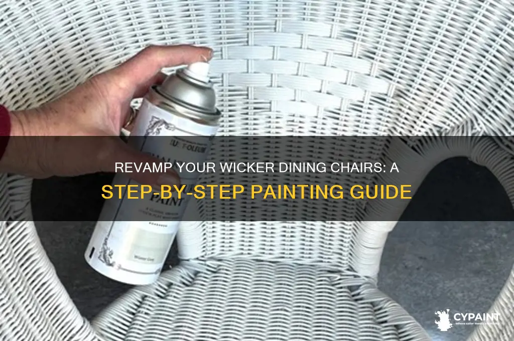 how to paint wicker dining room chairs