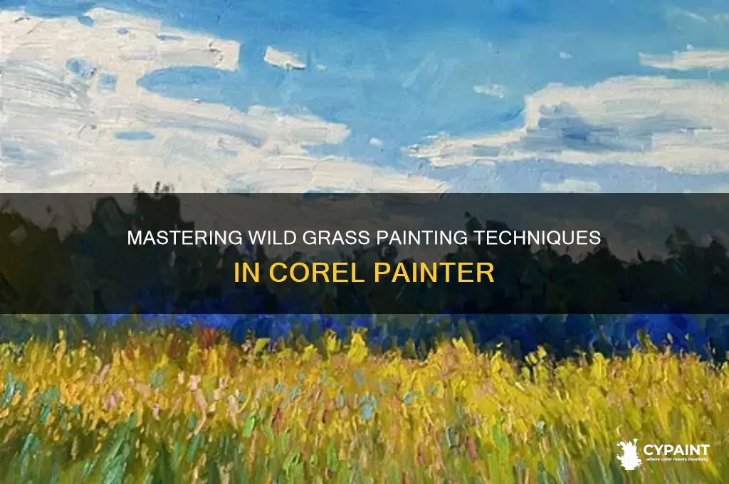 how to paint wild grass corel painter