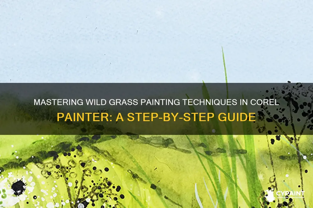 how to paint wild grass with corel painter