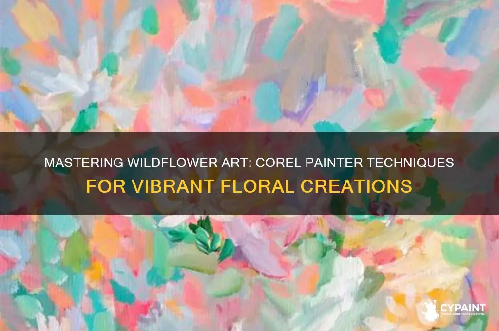 how to paint wildflowers with corel painter