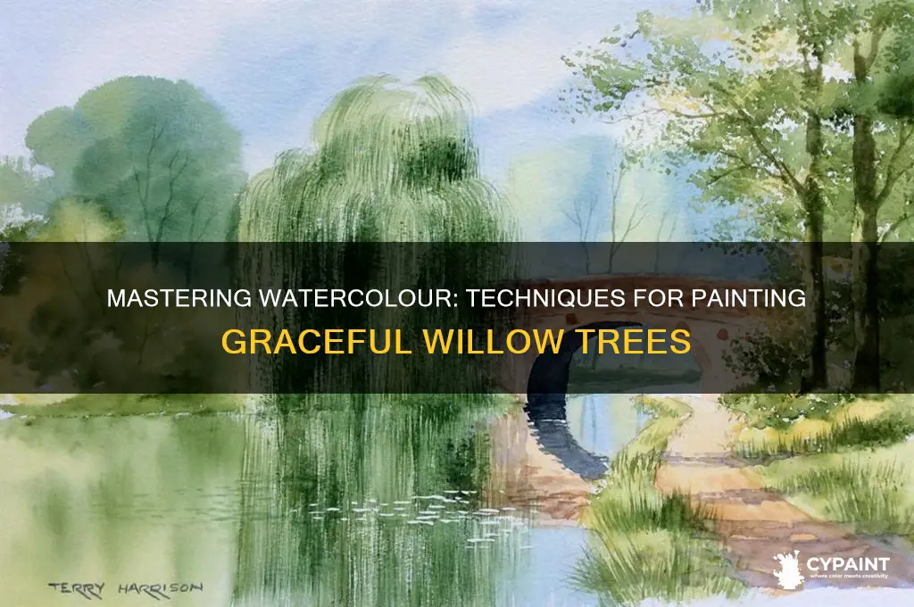 how to paint willow trees in watercolour