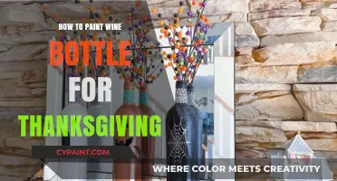Creative Thanksgiving Crafts: Painting Wine Bottles for Festive Decor