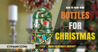 Creative Christmas Crafts: Painting Wine Bottles for Festive Decor