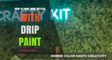 Creative Drip Paint Techniques for Decorating Wine Bottles
