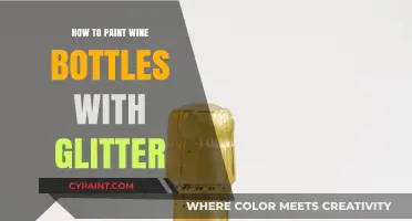 Sparkling Upcycling: A Guide to Painting Wine Bottles with Glitter