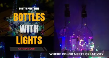 Creative Glow: Painting Wine Bottles with Lights for Stunning Decor