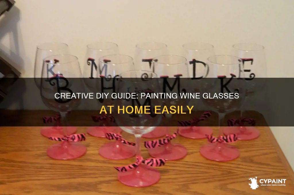 how to paint wine glasses at home