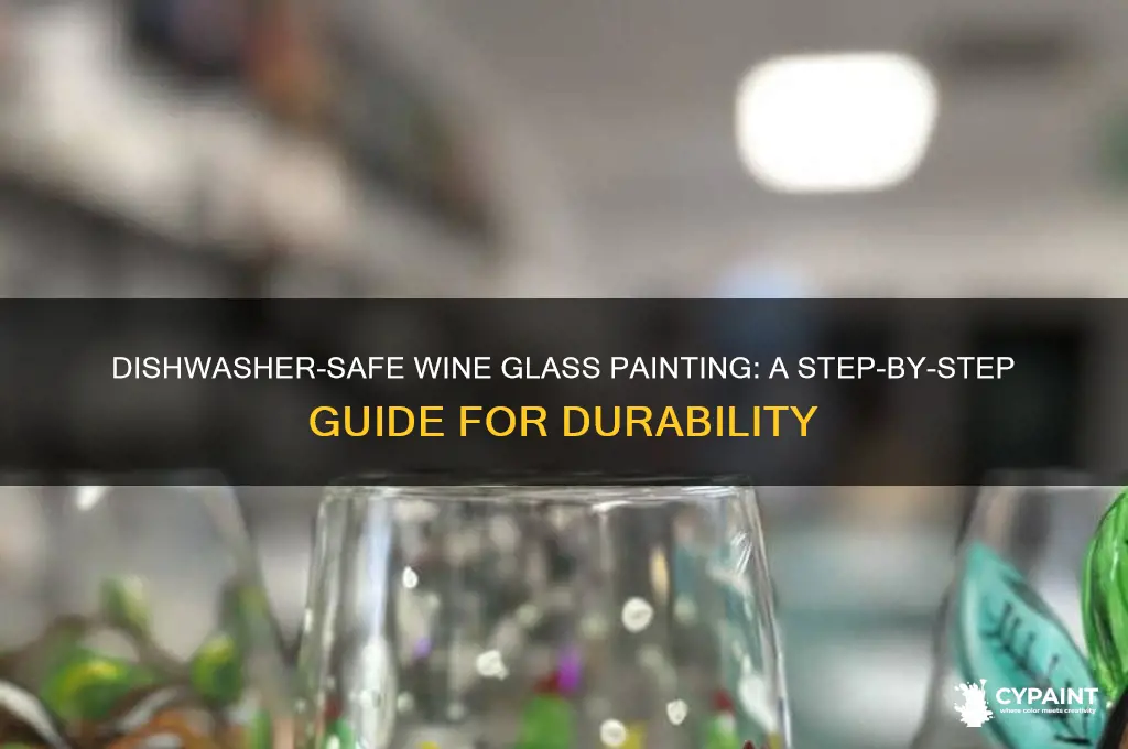 how to paint wine glasses dishwasher safe