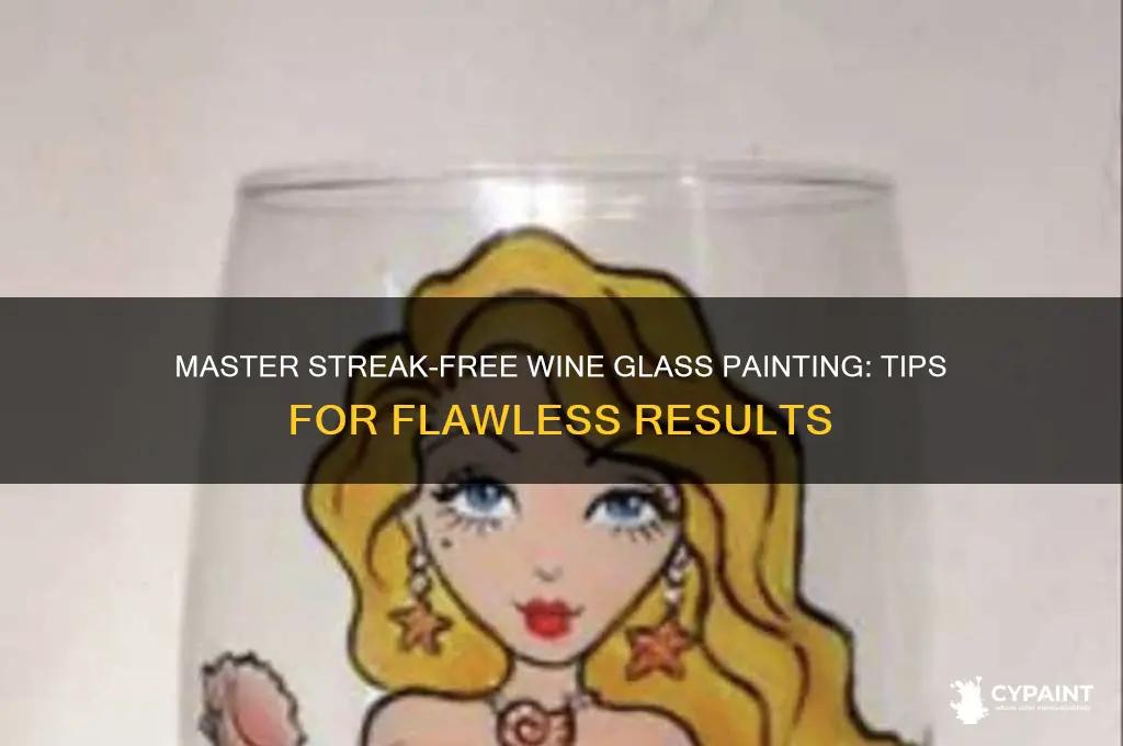 how to paint wine glasses without streaks