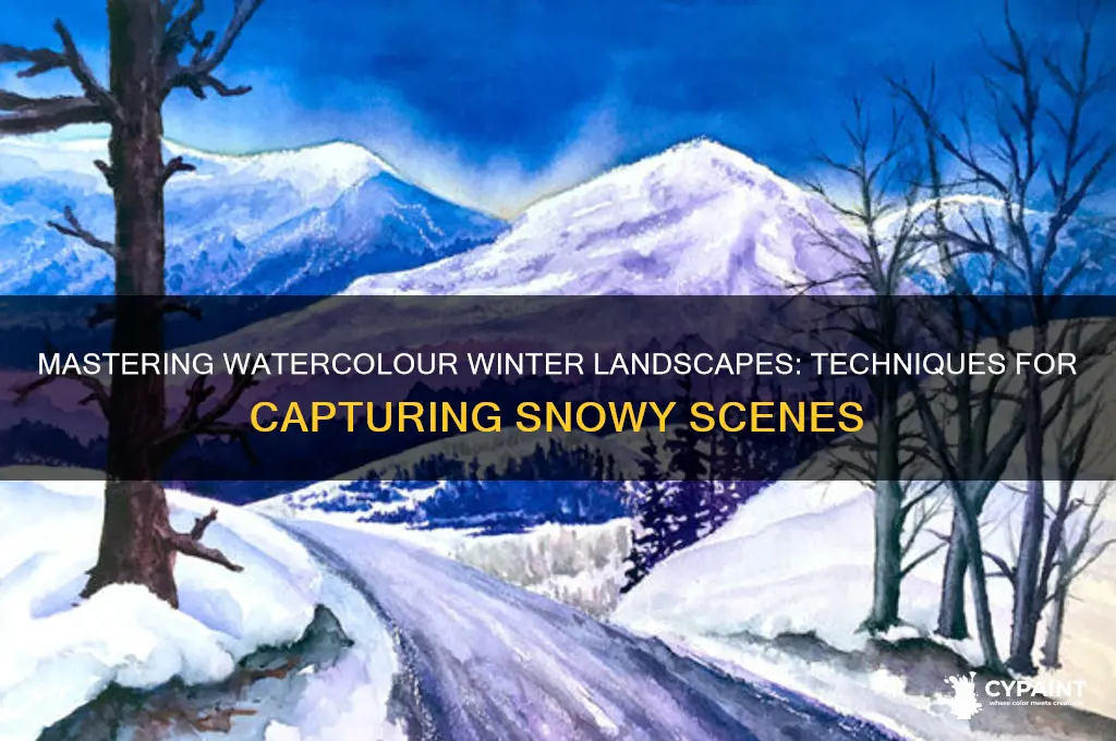how to paint winter landscapes in watercolour