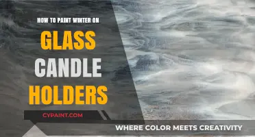 Create Frosty Elegance: Painting Winter Scenes on Glass Candle Holders