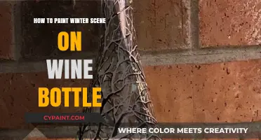 Creative Winter Wine Bottle Painting: A Step-by-Step Guide