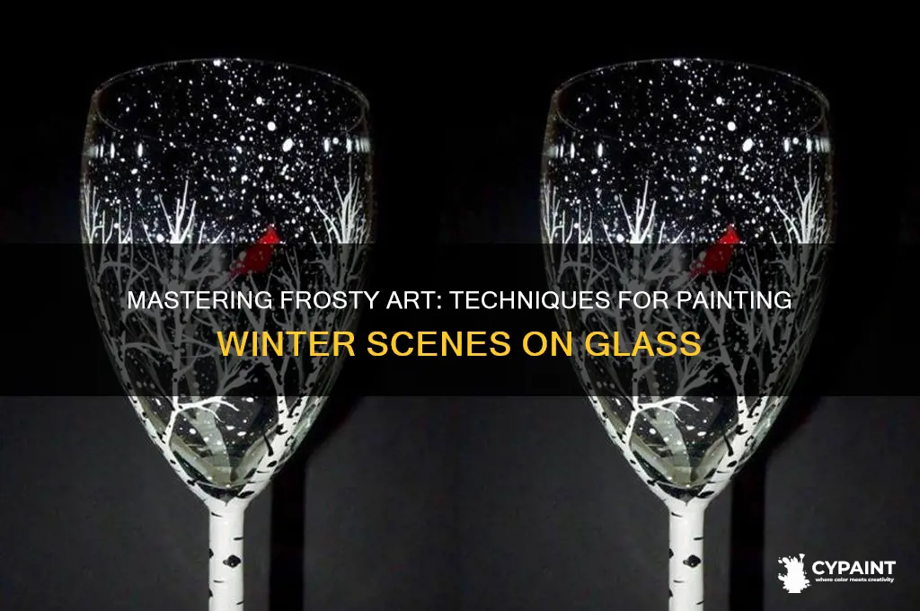 how to paint winter scenes on glass