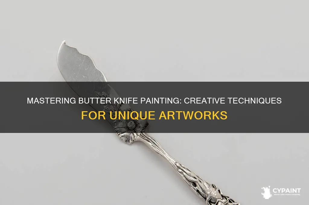 how to paint with a butter knife